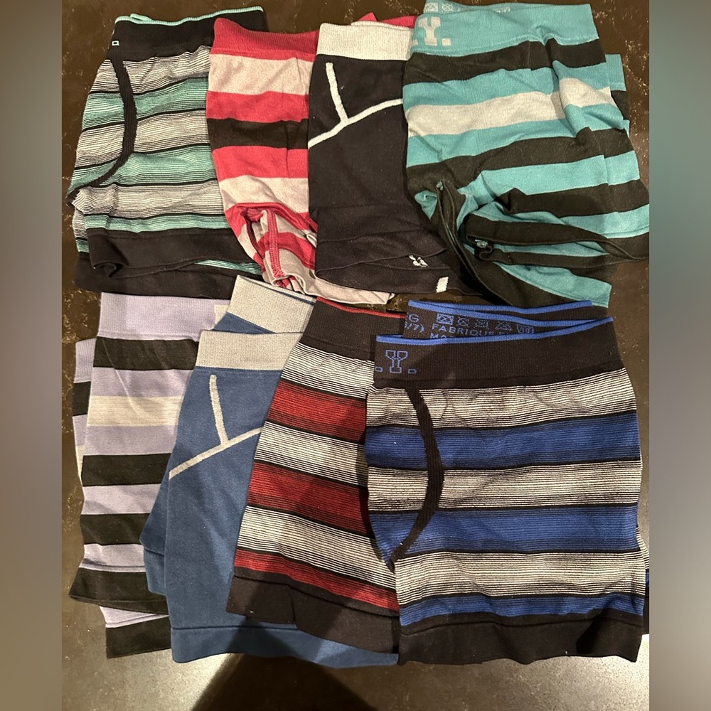 F.L.Y. 8 Pair Boys Size Large Multicoloured Underwear Briefs